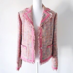 Vintage Style Tweed Blazer Jacket